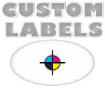 Oval White Paper Custom Labels w/ Matte Finish