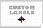 Rectangular Labels, White Paper w/ Glossy Finish
