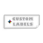Rectangular Labels, Glossy Finish Printed On White Paper