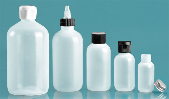 LDPE Boston Round Bottles