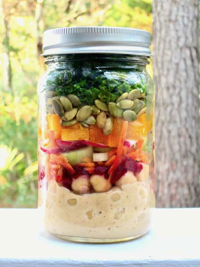 DIY - Make Ahead Lunch in Glass Mason Jars