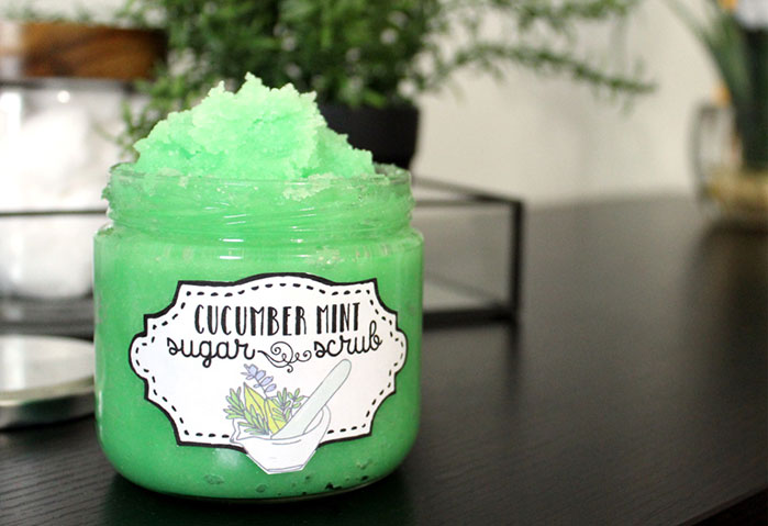 Cucumber Mint Sugar Scrub Recipe