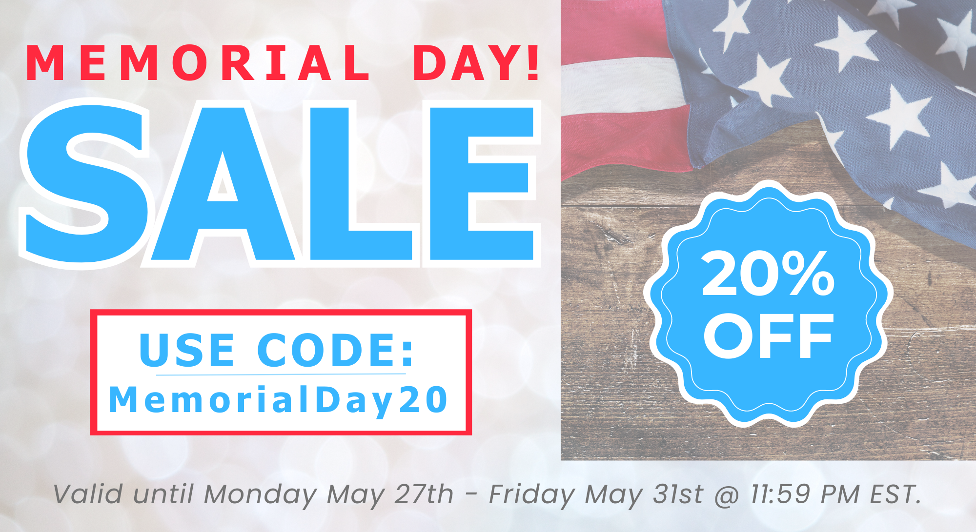 Memorial Day Sale 2024