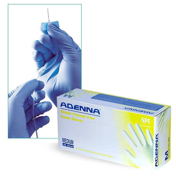 Nitrile Gloves, Blue Nitrile Powder Free Exam Gloves