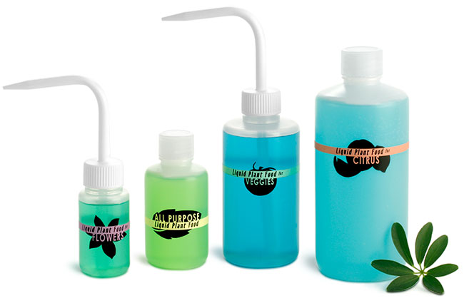 Natural Plastic Plant Nutrient Bottles