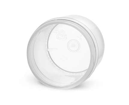 8 oz Natural Polypropylene Jars (Bulk), Caps Not Included