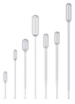 3 ml - 2.1ml Bulb Draw Dropettes Disposable LDPE Transfer Pipettes