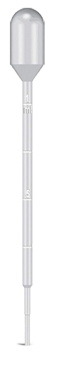 3 ml - 2.1ml Bulb Draw Dropettes Disposable LDPE Transfer Pipettes