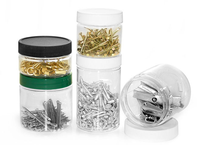 Plastic PET Jars To Organize Your Shop Or Garage