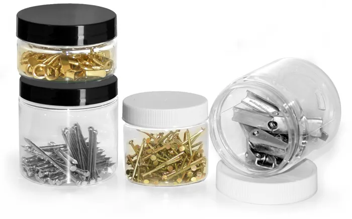 SKS Science Products - Laboratory Glass Jars, Clear Straight Sided Glass  Jars With White Polypropylene Ribbed Lined Caps