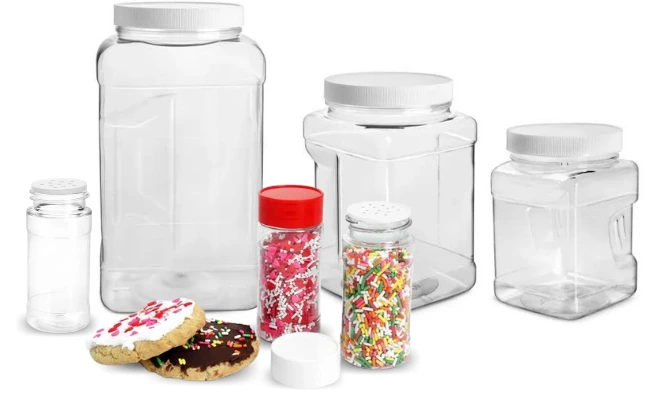 Candy Jar For Spices plastic Transparent Container plastic Jars