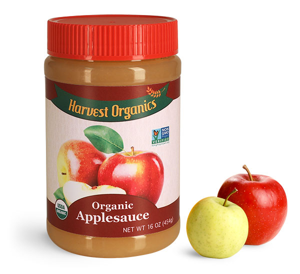Food Jars, Plastic Applesauce Jars