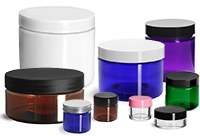 Plastic Jars with Lids, Wholesale