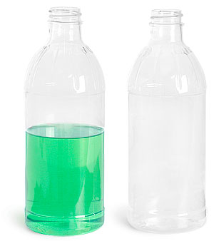 16 oz PET Fluted Round Bottles