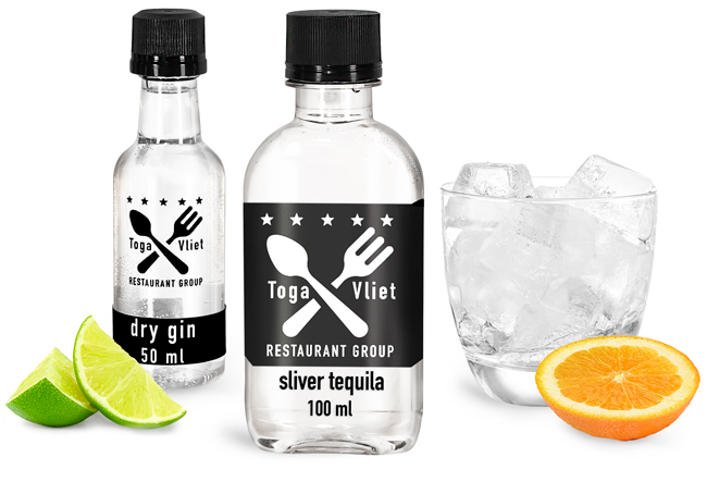 Plastic Mini Liquor Bottles