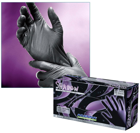 Nitrile Exam Gloves, Shadow Black Nitrile Powder-Free Exam Gloves