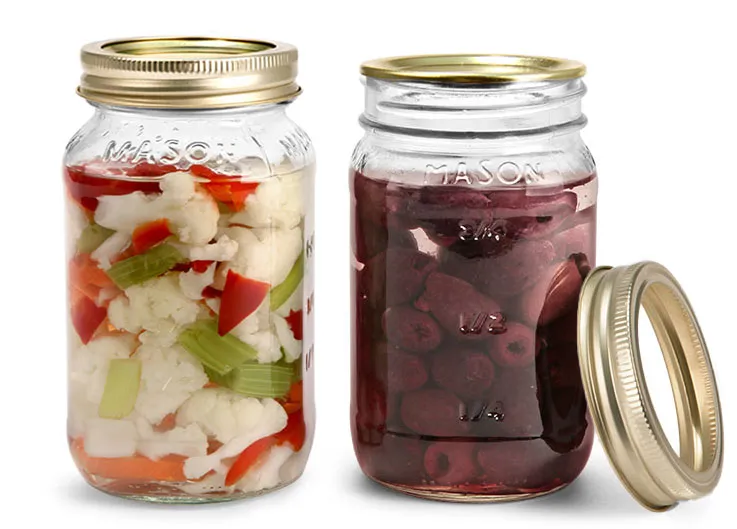 Glass Jars with Airtight Lids Large Durable Storage Jar for Sauces Pickled  Vegetables 16