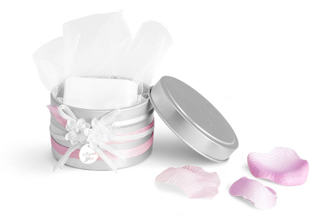 Deep Metal Tin Wedding Favor Ideas
