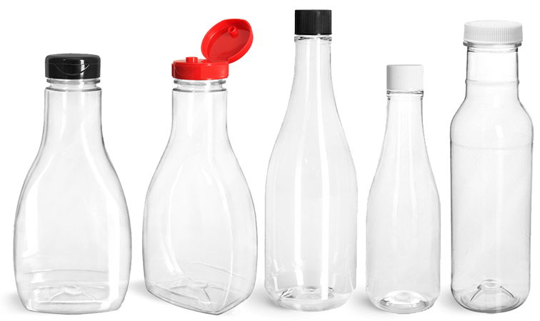 Clear Salad Dressing Bottles for Restaurants