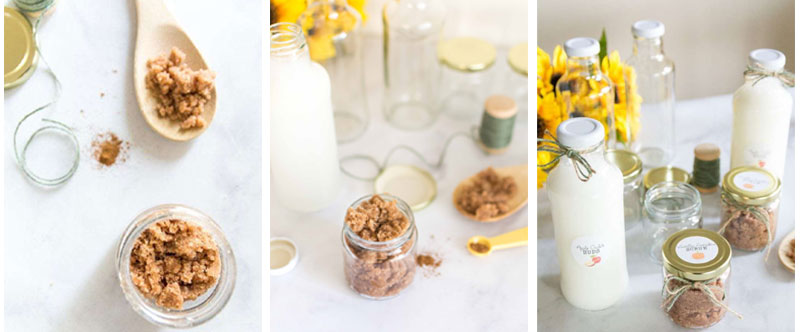 DIY - Fall Suds & Scrubs in Glass Bottles & Jars