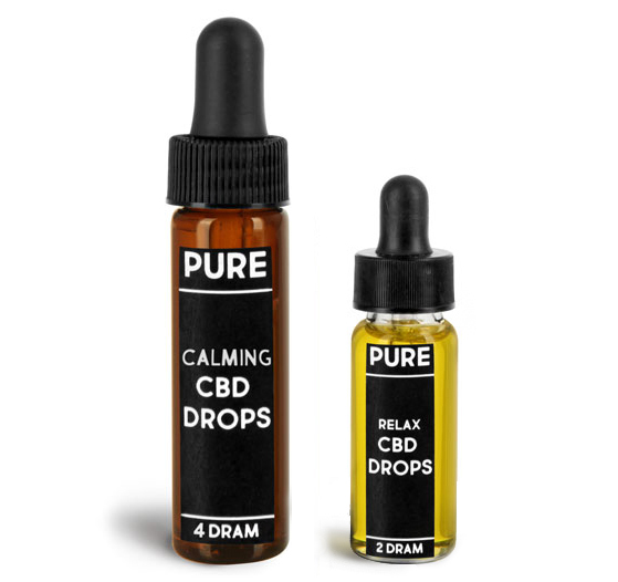 Glass CBD Hemp Oil Tincture Vials 