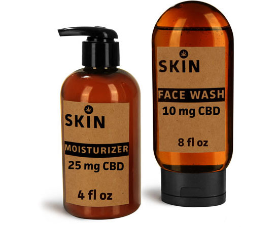 Amber Medical CBD Topical Body Care Bottles