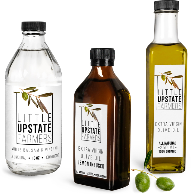 Glass Vinegar and Cooking Oil Bottles