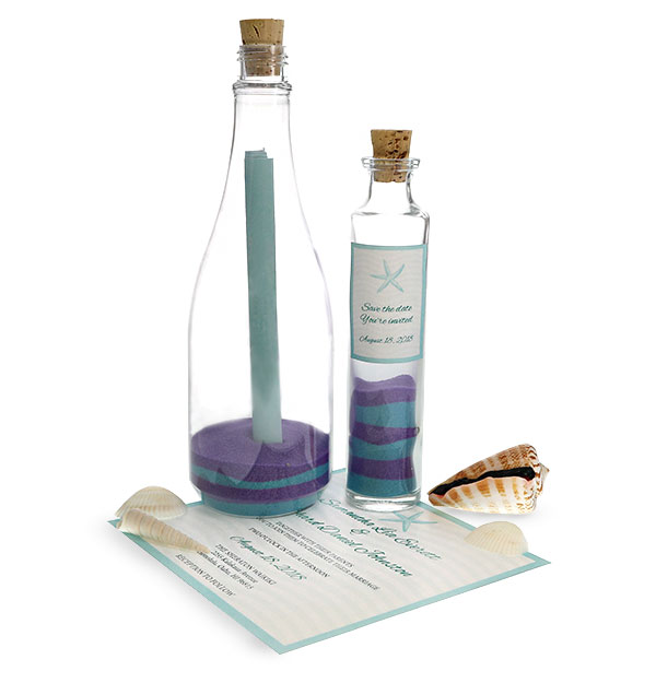 Clear PET Bottles With Cork Stoppers Wedding Favor Ideas