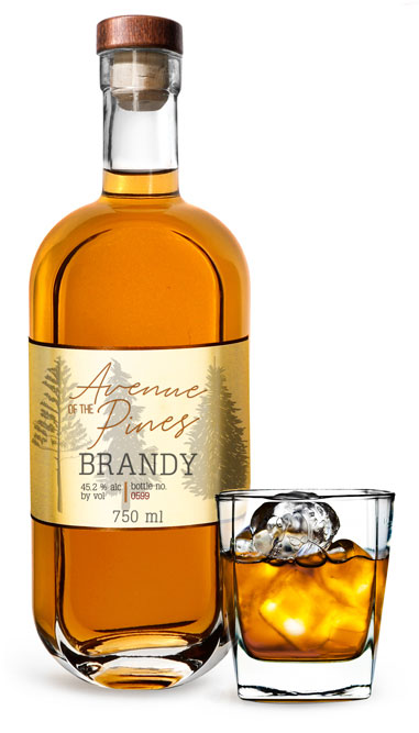 Clear Glass Brandy Bottles w/ Natural Corks