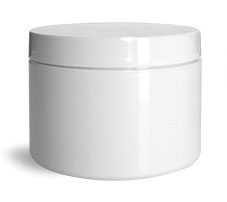 White Body Care Bottles and Jars