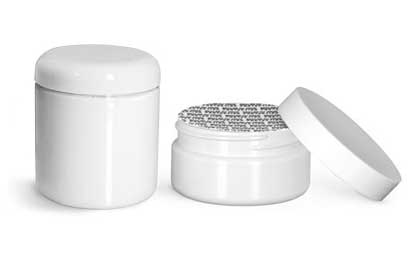 White Body Care Bottles and Jars