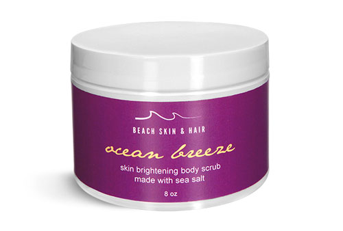 White Double Wall Body Scrub Jars