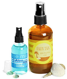 Glass Round Bottles w/ Fine Mist Sprayers