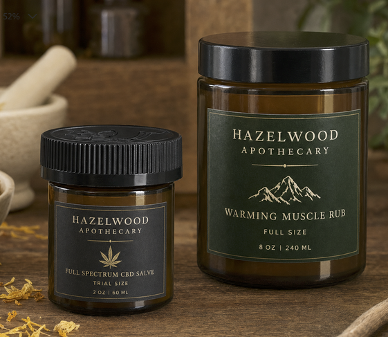 Amber Glass Jar Size Range