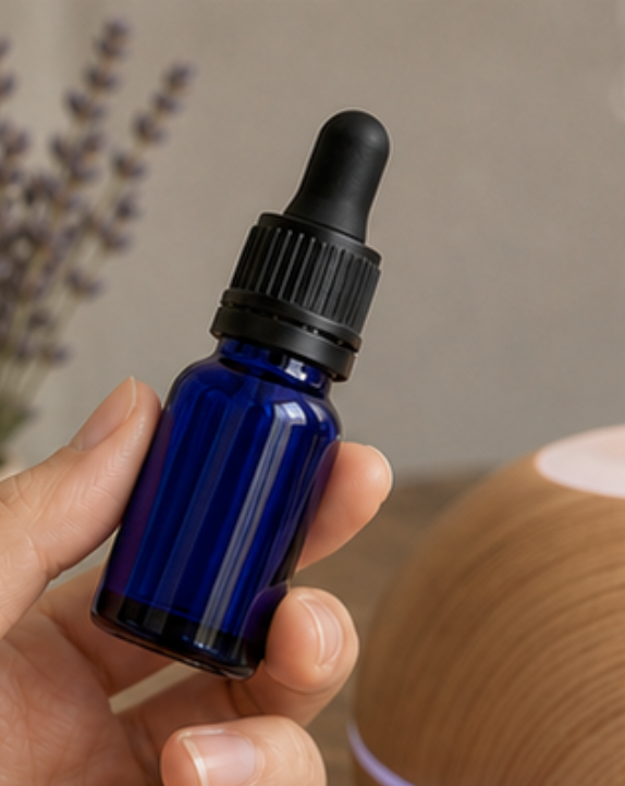 Amber vs Cobalt Glass Essential Oil Bottles