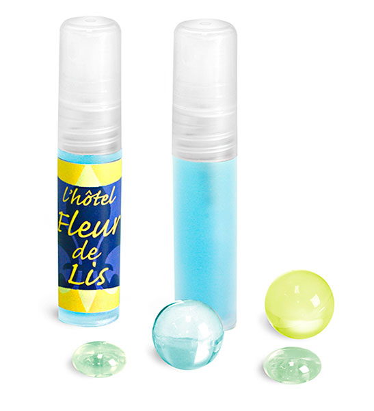 Natural Frosted Polypro Mini Cylinders w/ Sprayers