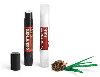 Slimline Plastic Lip Balm Tubes w/ Caps