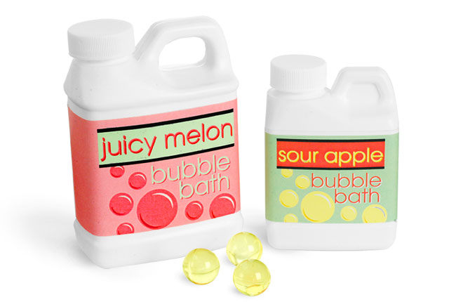White HDPE F-Style Jugs With Caps
