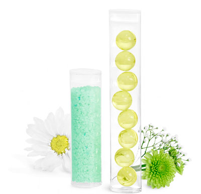 Oval Bath Salt Tubes With Natural Plugs