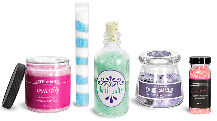 bath salt bottles