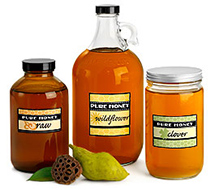 Glass Honey Jars & Bottles