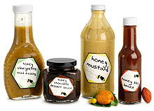 Glass Honey Sauce Bottles & Jars