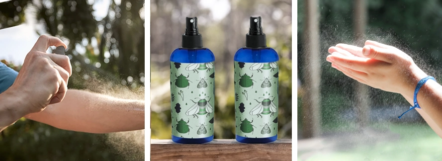 DIY - All Natural Bug Spray in SKS Blue PET Plastic Bottles