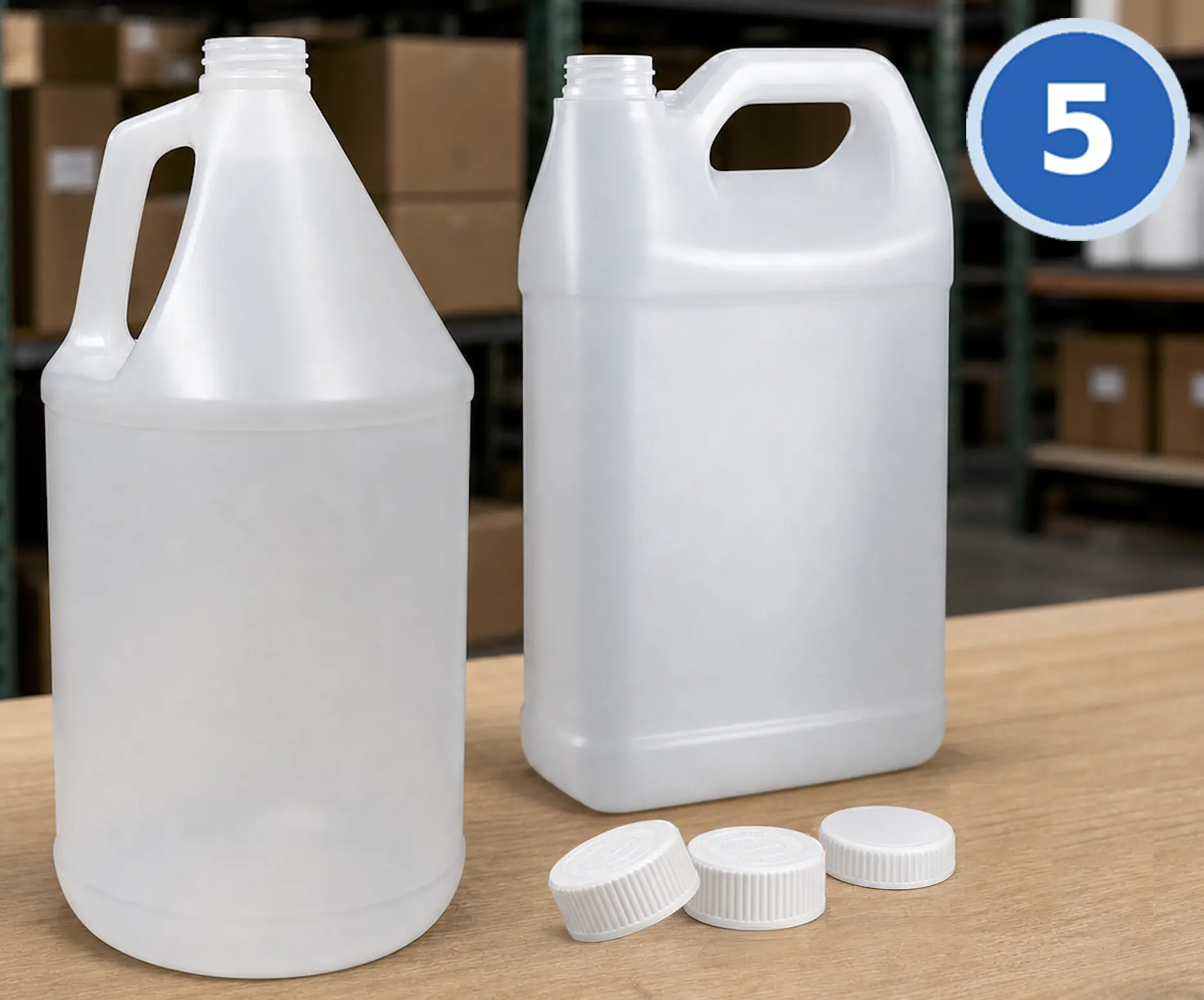 Bulk HDPE Jugs for Custom Capping