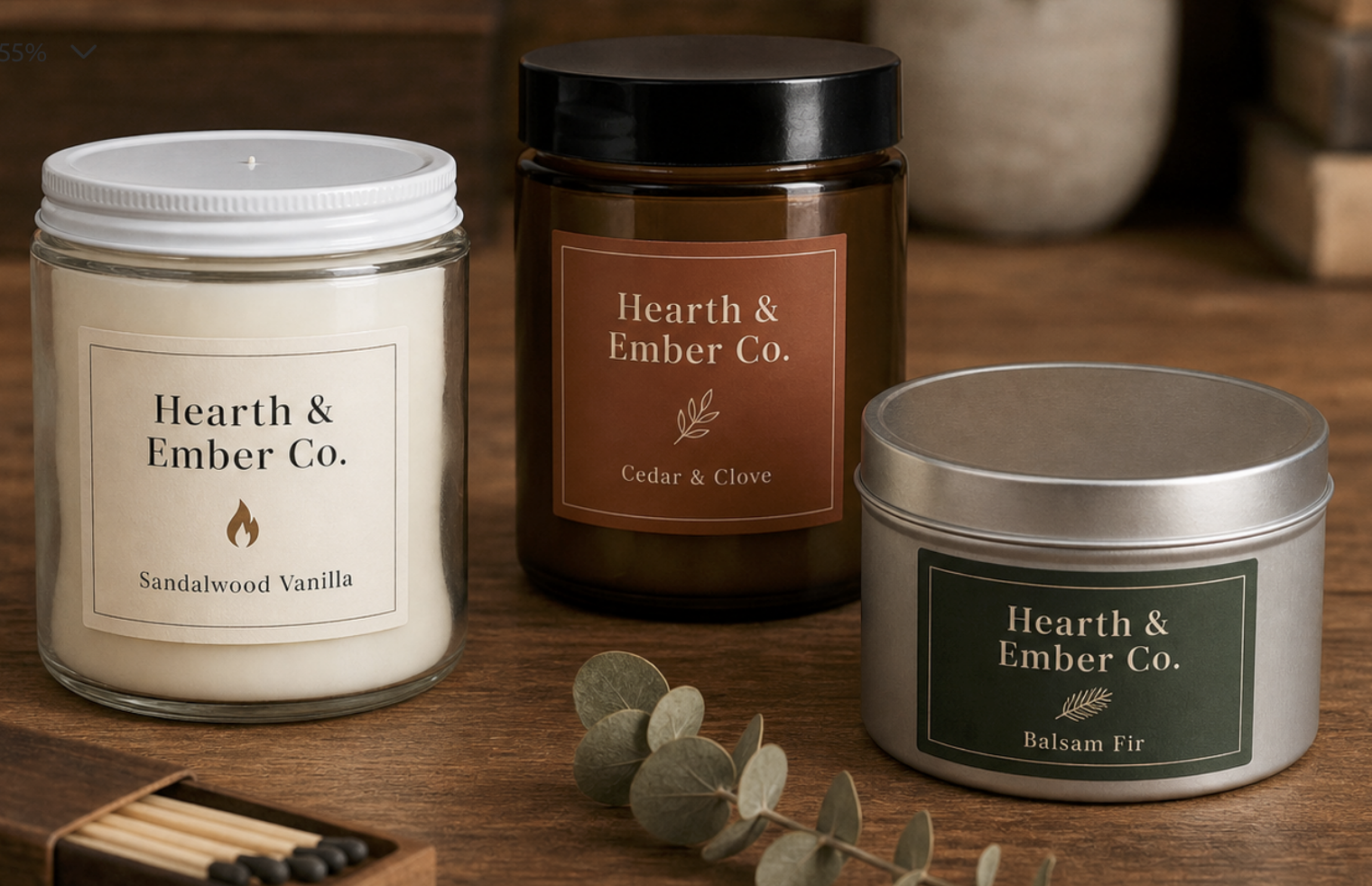Glass Candle Jars