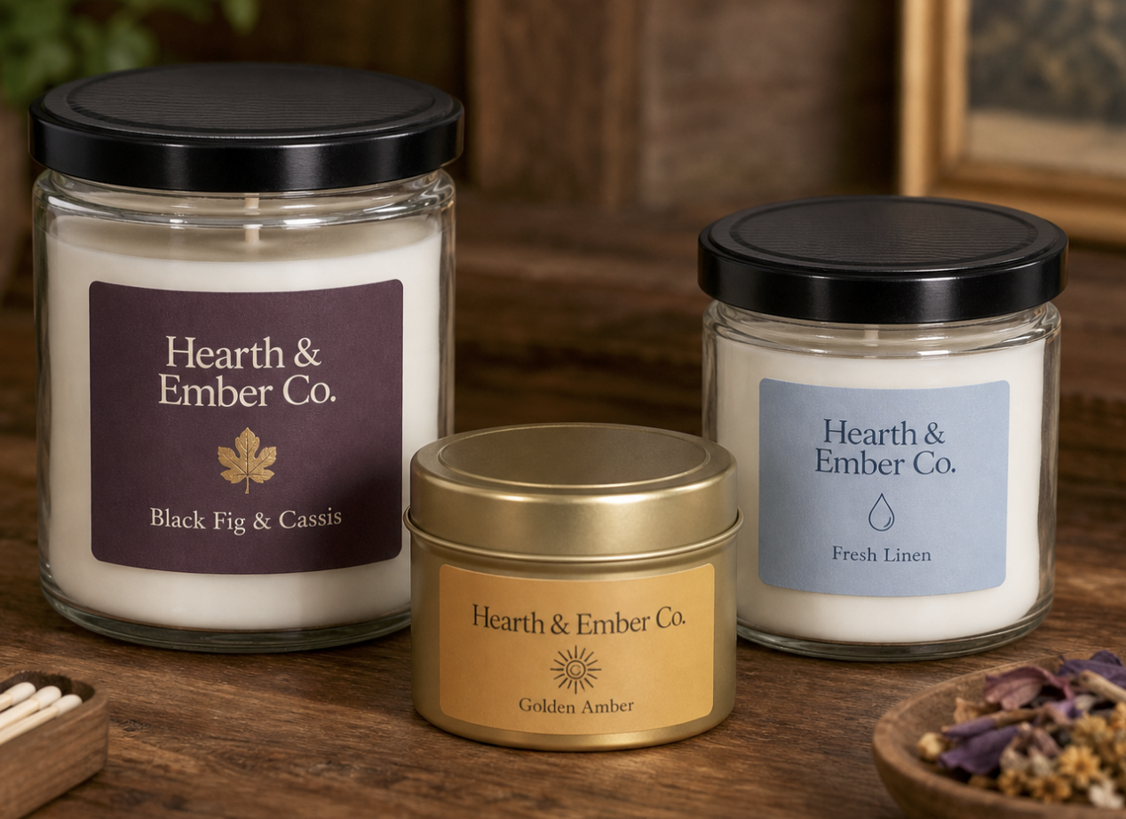 Metal Candle Tins
