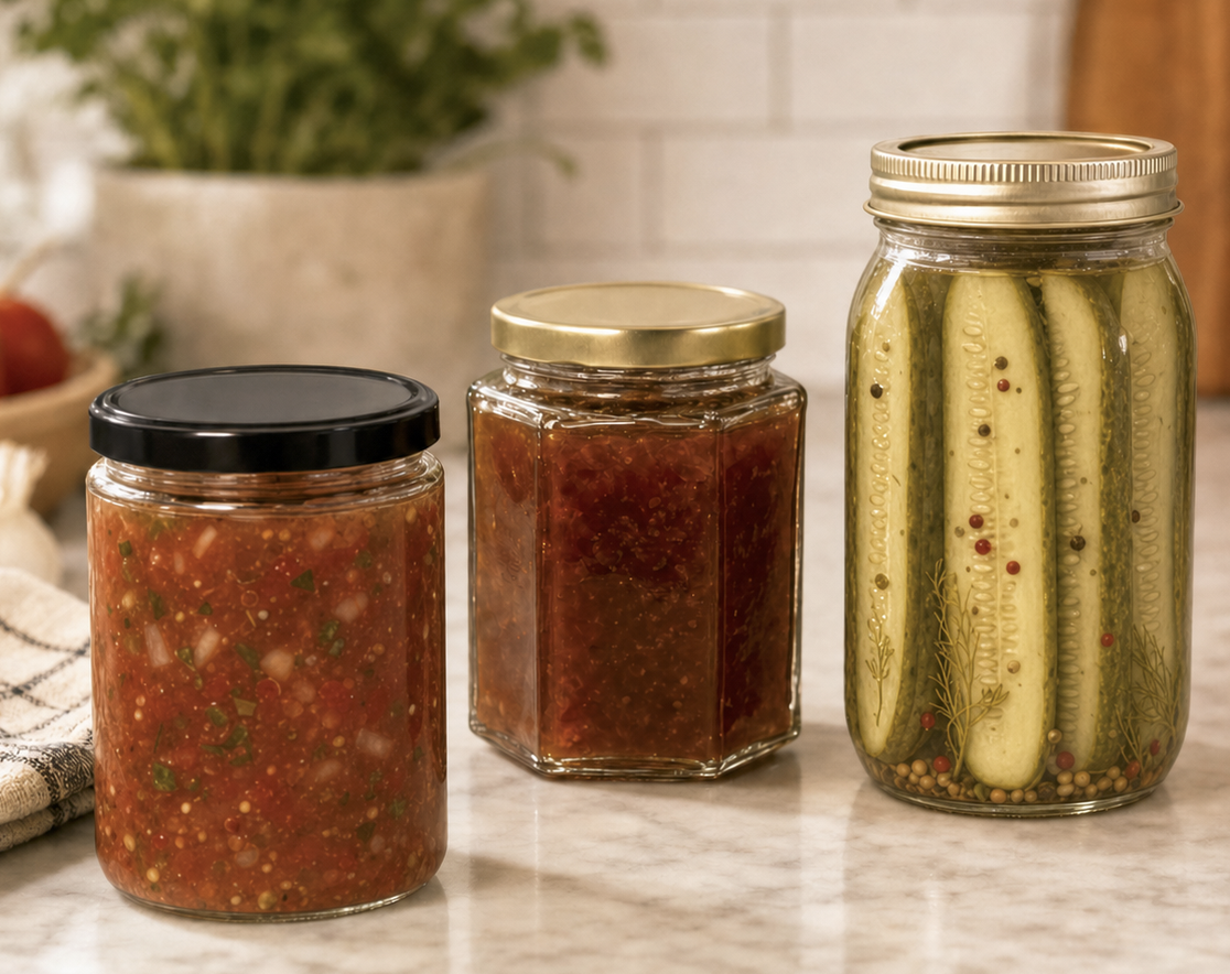 Metal Canning Lids and Lug Caps