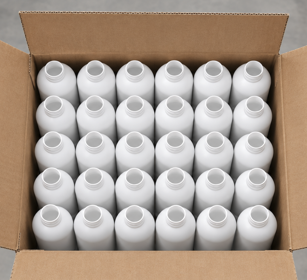 A Case of Packed Bottles