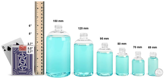 Clear PET Plastic Bottles