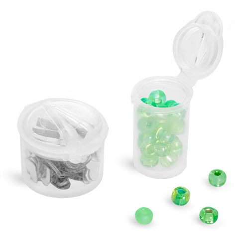 Natural Hinge Top Vials To Organize Your Hobby and Craft Supplies